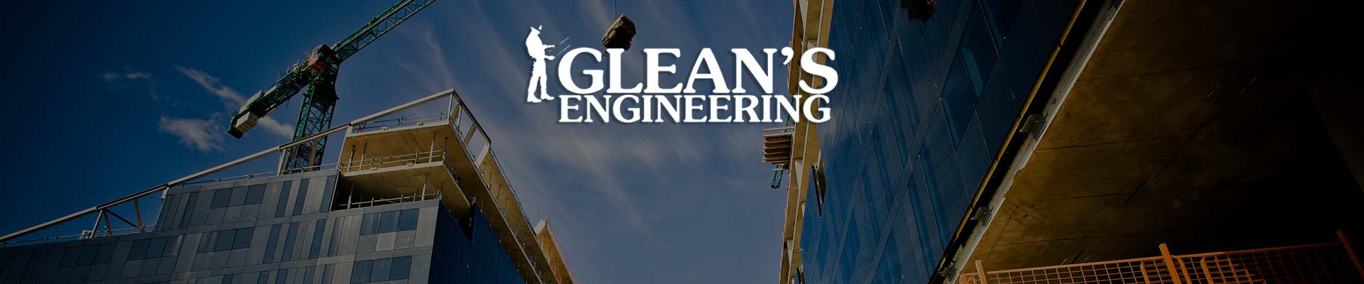 Glean's Construction & Engineering Ltd Logo over the project management site